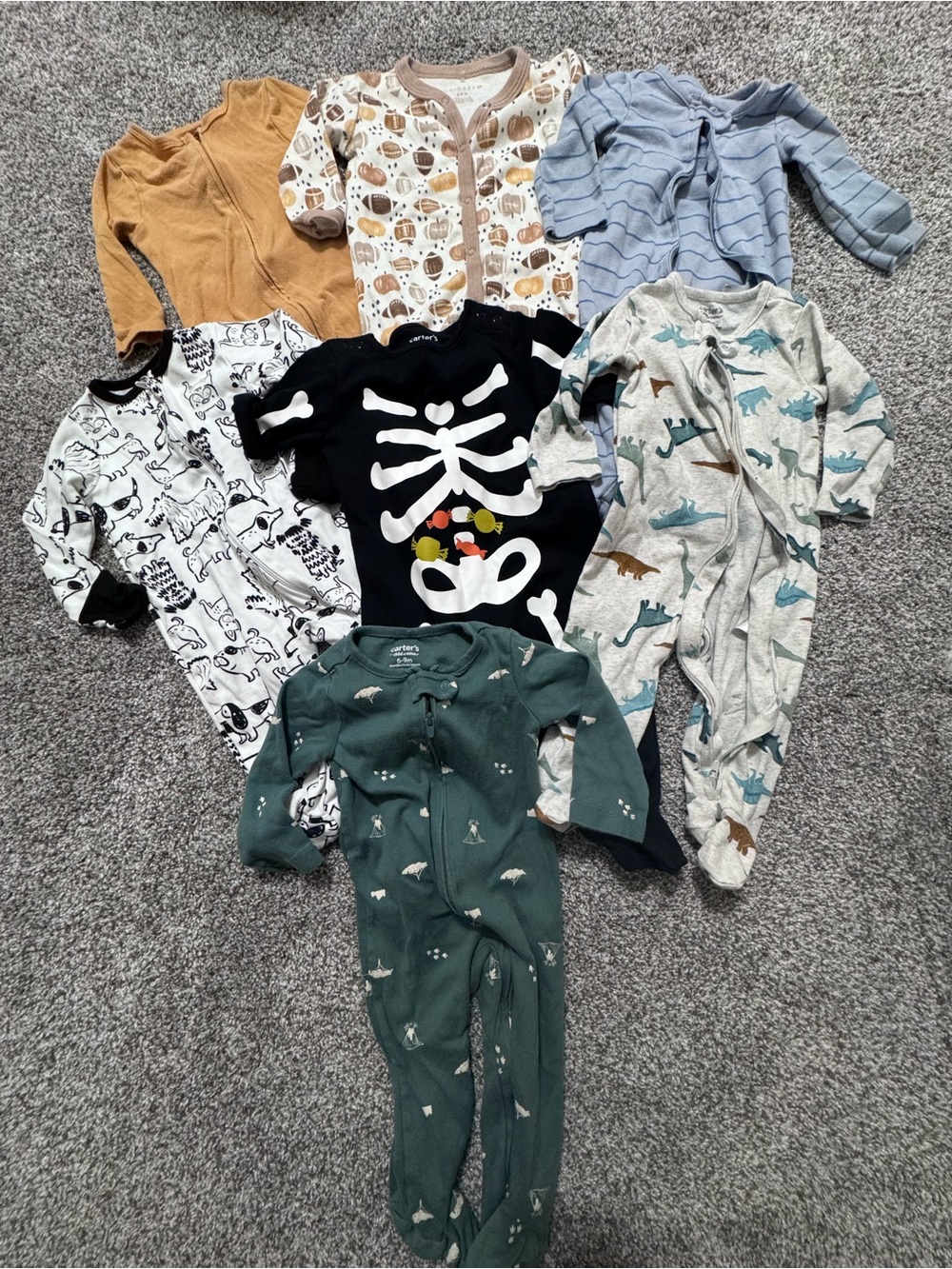 Mixed Pattern Baby One-Piece Bodysuits - Multi Color Pack